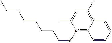 1-Octylthio-2,4-dimethylquinolinium