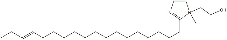 1-Ethyl-1-(2-hydroxyethyl)-2-(15-octadecenyl)-2-imidazoline-1-ium Structure