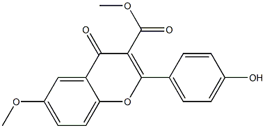  6-Methoxy-2-[4-hydroxyphenyl]-4-oxo-4H-1-benzopyran-3-carboxylic acid methyl ester