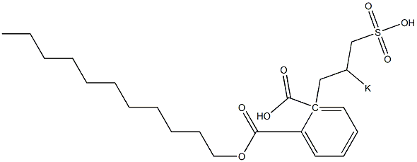 Phthalic acid 1-undecyl 2-(2-potassiosulfopropyl) ester Struktur