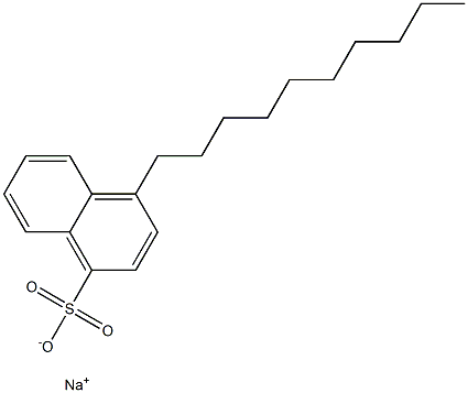 4-Decylnaphthalene-1-sulfonic acid sodium salt,,结构式