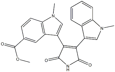  3-[[2,5-Dihydro-4-(1-methyl-1H-indol-3-yl)-2,5-dioxo-1H-pyrrol]-3-yl]-1-methyl-1H-indole-5-carboxylic acid methyl ester