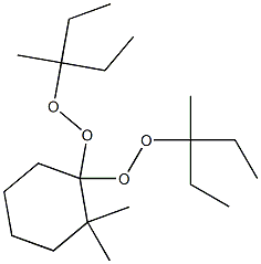 2,2-Dimethyl-1,1-bis(1-ethyl-1-methylpropylperoxy)cyclohexane,,结构式