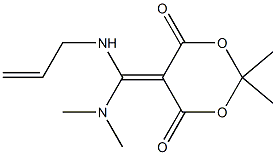 5-[(Allylamino)(dimethylamino)methylene]-2,2-dimethyl-1,3-dioxane-4,6-dione Structure