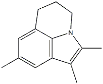 2,3,5-Trimethyl-1,7-trimethylene-1H-indole,,结构式