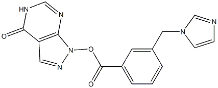 1,5-Dihydro-4-oxo-4H-pyrazolo[3,4-d]pyrimidin-1-ol 3-[(1H-imidazol-1-yl)methyl]benzoate