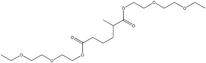 Pentane-1,4-dicarboxylic acid bis[2-(2-ethoxyethoxy)ethyl] ester Struktur