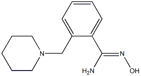 2-(Piperidinomethyl)benzamide oxime Structure