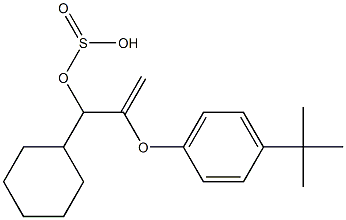 Sulfurous acid 2-[p-(tert-butyl)phenoxy]-1-cyclohexylallyl ester Struktur