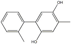 2-(2-Methylphenyl)-5-methylbenzene-1,4-diol Struktur