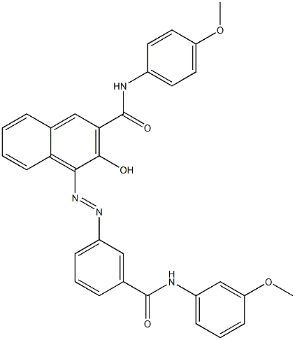 4-[[3-[[(3-Methoxyphenyl)amino]carbonyl]phenyl]azo]-3-hydroxy-N-(4-methoxyphenyl)-2-naphthalenecarboxamide|