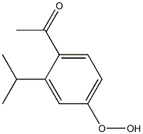 4-Acetyl-3-isopropylphenyl hydroperoxide,,结构式