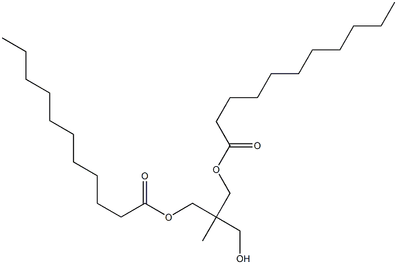 Diundecanoic acid 2-(hydroxymethyl)-2-methyl-1,3-propanediyl ester Structure