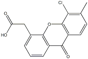 5-Chloro-6-methyl-9-oxo-9H-xanthene-4-acetic acid Structure