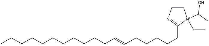 1-Ethyl-1-(1-hydroxyethyl)-2-(6-octadecenyl)-2-imidazoline-1-ium Struktur