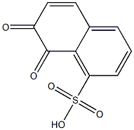 7,8-Dihydro-7,8-dioxo-1-naphthalenesulfonic acid Struktur