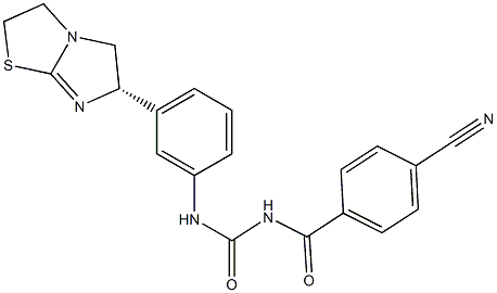 1-(4-Cyanobenzoyl)-3-[3-[[(6S)-2,3,5,6-tetrahydroimidazo[2,1-b]thiazol]-6-yl]phenyl]urea