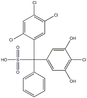 (4-Chloro-3,5-dihydroxyphenyl)(2,4,5-trichlorophenyl)phenylmethanesulfonic acid