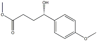 (S)-4-Hydroxy-4-(4-methoxyphenyl)butyric acid methyl ester Structure