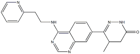 4,5-Dihydro-5-methyl-6-[4-[2-(2-pyridyl)ethylamino]quinazolin-7-yl]pyridazin-3(2H)-one