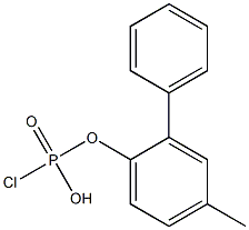 Chloridophosphoric acid phenyl(4-methylphenyl) ester Structure