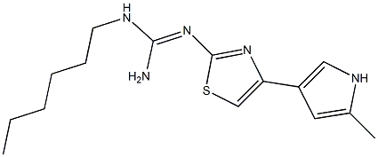 N-[Amino(hexylamino)methylene]-4-(2-methyl-1H-pyrrole-4-yl)thiazole-2-amine