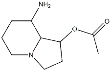 8-Aminooctahydroindolizin-1-ol acetate Structure