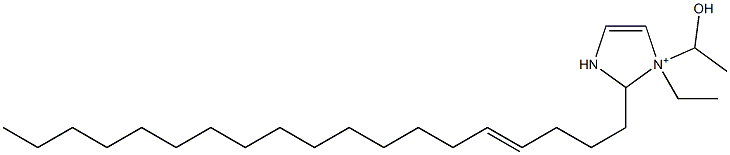1-Ethyl-1-(1-hydroxyethyl)-2-(4-nonadecenyl)-4-imidazoline-1-ium 结构式