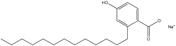 2-Tridecyl-4-hydroxybenzoic acid sodium salt