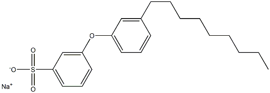 3-(3-Nonylphenoxy)benzenesulfonic acid sodium salt Structure