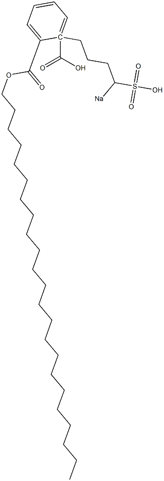 Phthalic acid 1-tricosyl 2-(4-sodiosulfobutyl) ester Structure