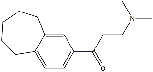 1-[(6,7,8,9-Tetrahydro-5H-benzocyclohepten)-2-yl]-3-dimethylamino-1-propanone Structure