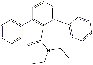 N,N-ジエチル-1,1':3',1''-テルベンゼン-2'-カルボアミド 化学構造式