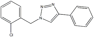 1-(2-Chlorobenzyl)-4-phenyl-1H-1,2,3-triazole,,结构式