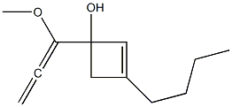 1-(1-Methoxy-1,2-propadienyl)-3-butyl-2-cyclobuten-1-ol Structure