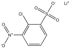 2-クロロ-3-ニトロベンゼンスルホン酸リチウム 化学構造式