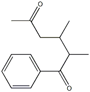 1-Phenyl-2,3-dimethyl-1,5-hexanedione Structure