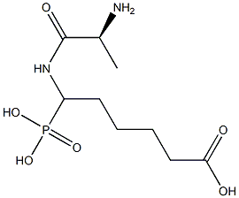 6-(L-Alanylamino)-6-phosphonohexanoic acid 结构式