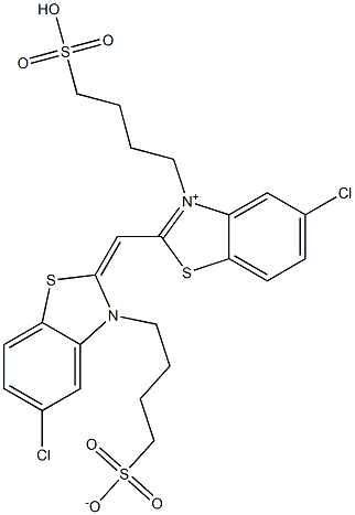 4-[[5-Chloro-2-[[5-chloro-3-(4-sulfonatobutyl)benzothiazolin-2-ylidene]methyl]benzothiazol-3-ium]-3-yl]butane-1-sulfonic acid