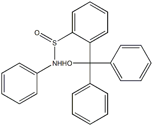 2-(Diphenylhydroxymethyl)-N-phenylbenzenesulfinamide Structure