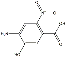 4-Amino-3-hydroxy-6-nitrobenzoic acid Structure