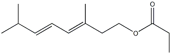 Propionic acid 3,7-dimethyl-3,5-octadienyl ester,,结构式