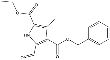 5-Formyl-3-methyl-1H-pyrrole-2,4-dicarboxylic acid 2-ethyl 4-benzyl ester