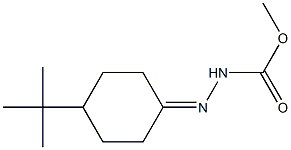 2-(4-tert-Butylcyclohexylidene)hydrazinecarboxylic acid methyl ester 结构式