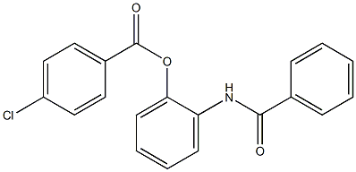  4-Chlorobenzoic acid 2-benzoylaminophenyl ester