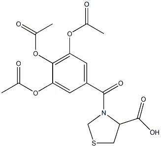 3-[3,4,5-Tris(acetyloxy)benzoyl]thiazolidine-4-carboxylic acid