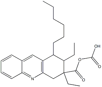 1,2,3,4-Tetrahydro-1-hexylacridine-3,3-dicarboxylic acid diethyl ester,,结构式