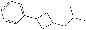 1-イソブチル-3-フェニルアゼチジン 化学構造式