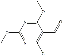 2,4-Dimethoxy-6-chloropyrimidine-5-carbaldehyde,,结构式