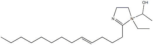 1-エチル-1-(1-ヒドロキシエチル)-2-(4-トリデセニル)-2-イミダゾリン-1-イウム 化学構造式